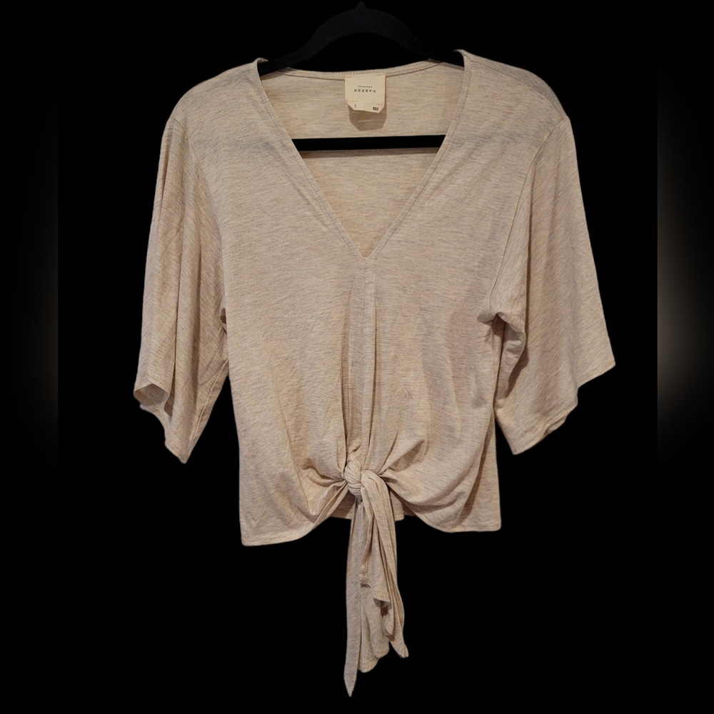 HARPER HERITAGE Womens Cropped Front Tie Top Small